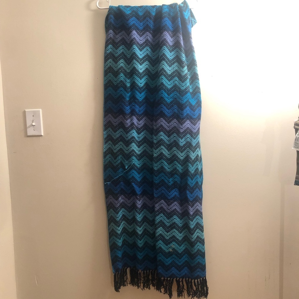 Indigo Blue Alpaca Scarf